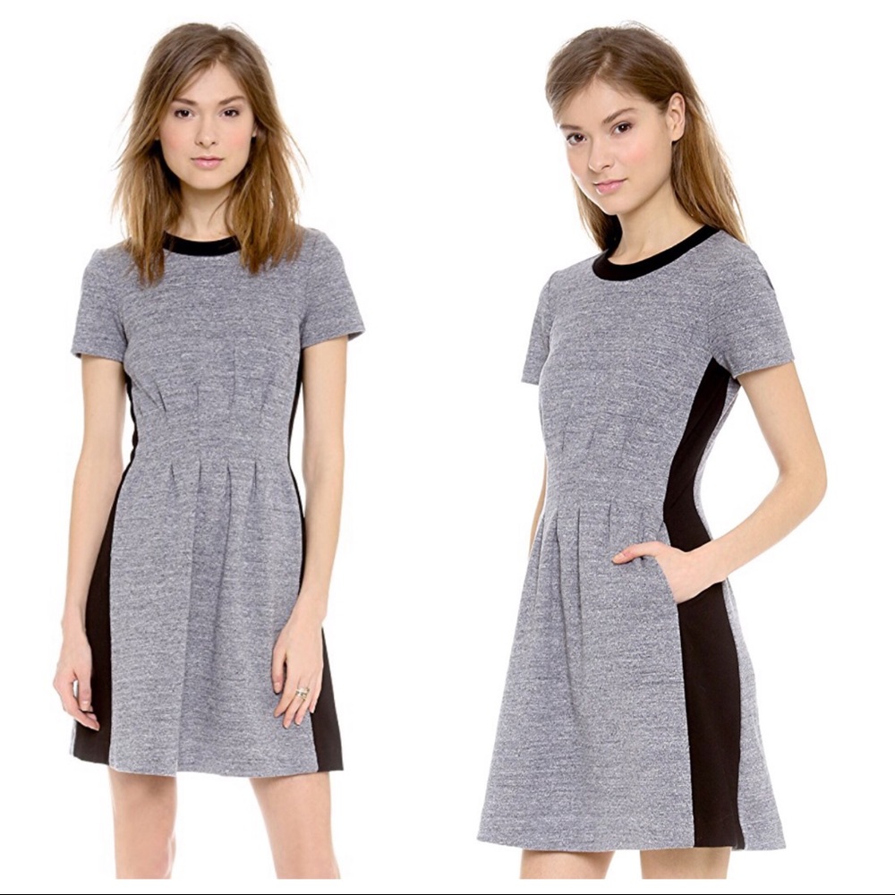 Madewell Gray and Black Women's Dress